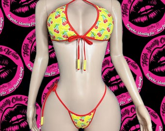 Exotic Dancewear Festival Cherry Bikini
