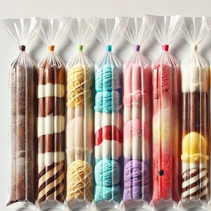 アイスキャンディプラスチックバッグ 3-10インチ 100枚