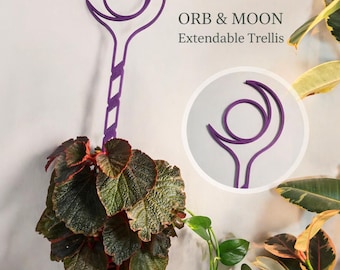 Extendable Moon and Orb Trellis - Modular Trellis in 8.6-Inch Increments, Perfect for Climbing Plants