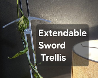 Extendable Sword Trellis - Modular Trellis in 9-Inch Increments, Perfect for Climbing Plants