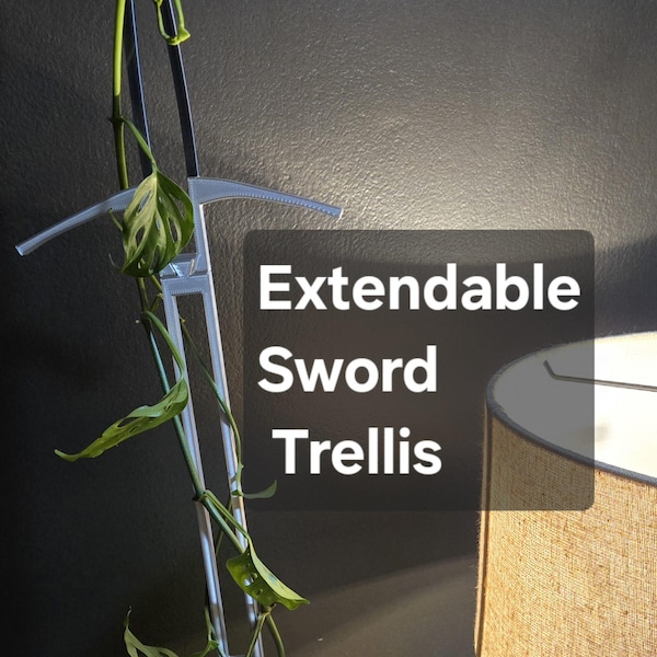 Extendable Sword Trellis - Modular Trellis in 9-Inch Increments, Perfect for Climbing Plants