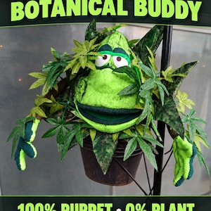 Marionnettes de style Muppet de Bud la plante de cannabis