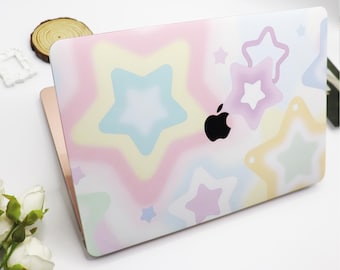 Funda para MacBook con estrellas de fantasía de colores, fundas para portátiles Apple, MacBook Air 15/13 Pro 13/14 (2020, 2021, M2, 2022), funda única para portátil, funda personalizada para MacBook