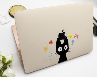 Cute black cat MacBook Case, Apple Laptop Sleeves,MacBook Air15/13 Pro 13/14/15/16 2020 2021 M2 2022,Unique Laptop Case,Custom Macbook Case