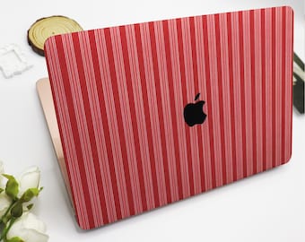 Pink Stripes MacBook Hülle,Laptop Taschen,Hülle für MacBook Air 15/13 Pro 13/14/15/16 2020 2021 M2 2022,Unikat Laptop Fall,Hülle maßgefertigt