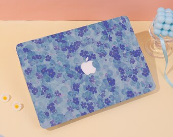 Delicate Purple Blossoms MacBook Case Protective Laptop Case 2025 Macbook Air Pro Cover For Macbook Air 15/13/11 Pro 16/15/14 Case 2023 2022