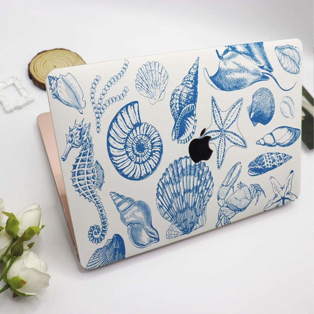 Blue Ocean Themed Pattern MacBook Case Protective Laptop Case MacBook ...
