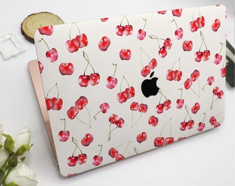 Niedliche Kirschmuster Ästhetik MacBook Case Schützende Laptop Hülle Macbook Air Pro Abdeckung Für Macbook Air 15/13 Pro 16/14 Hülle 2023 2022 2021