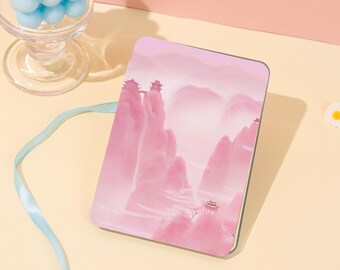 Misty Mountain Scenery Kindle Case For Paperwhite 1/2/3,Kindle 2022,Kindle 11/12th,Kindle Colorsoft Case With Hand Strap,Kindle Acrylic Case