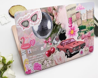 Pink Collage Aesthetics MacBook Case Hard Protective Laptop Case Macbook Air Pro Cover For Macbook Air 15/13/11 Pro16/14 Case 2023 2022 2021