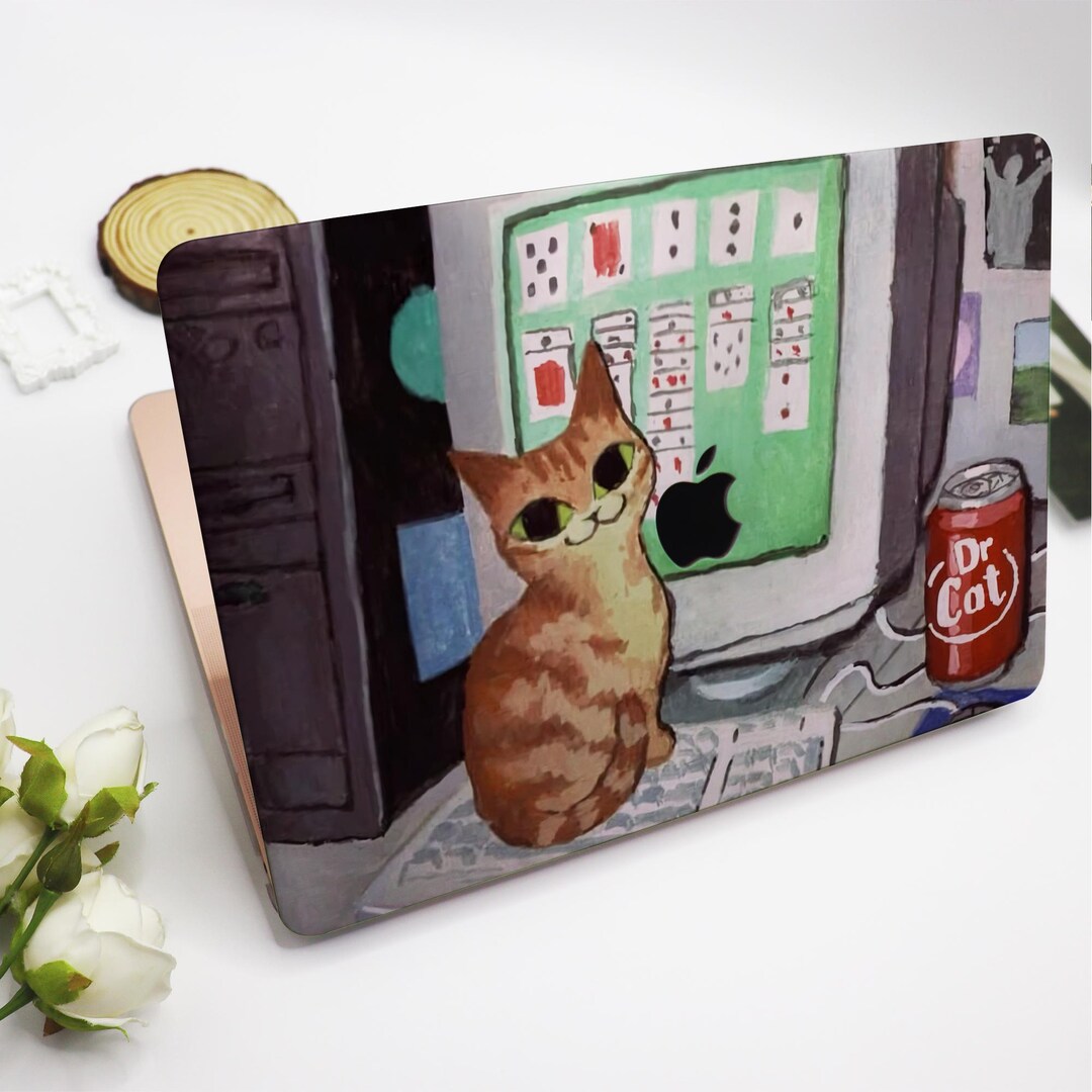 Computer Cat Covers Cat Playing Computer MacBook Case, Apple Laptop Case,macbook Air15/13 ...