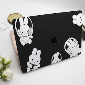 Niedliche Kaninchen Cartoon MacBook Hülle Harte Schützende Laptop Hülle Macbook Air Pro Abdeckung Für MacBook Air 15/13/11 Pro 16/14 Hülle 2023 2022 2021