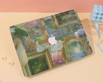 Vintage Aesthetic MacBook Case Hard Protective Laptop Case 2025 Macbook Air Pro Cover For Macbook Air 15/13/11 Pro 16/15/14 Case,Art Collage