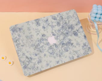 Vintage Flower Art MacBook Case Protective Laptop Case 2025 Macbook Air Cover For Macbook Air 15/13/11 Pro 16/15 Case  Classic Floral Design