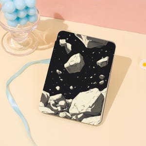 Floating Rocks Drawing All New Kindle Case For Paperwhite 1/2/3/4,Kindle 11th,2024 Kindle Colorsoft Case with Hand Strap,Kindle Acrylic Case