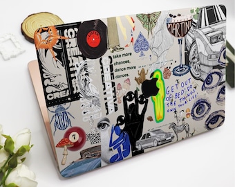 Abstract Aesthetic Collage MacBook Case Protective Laptop Case Macbook Air Pro Cover For Macbook Air 15/13/11 Pro 16/14 Case 2023 2022 2021