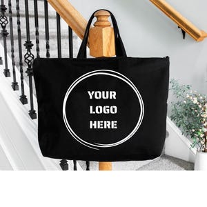 Custom Tote Bags, Personalized Custom Canvas Tote,  Bulk Custom Tote Bags with Your Logo, Customized Tote Bag with Text