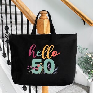 Hello 50, 50th Birthday Gift For Woman, Birthday Party Favors for Adults, 50 Birthday Gifts, Cheers To 50, 50th Birthday Party