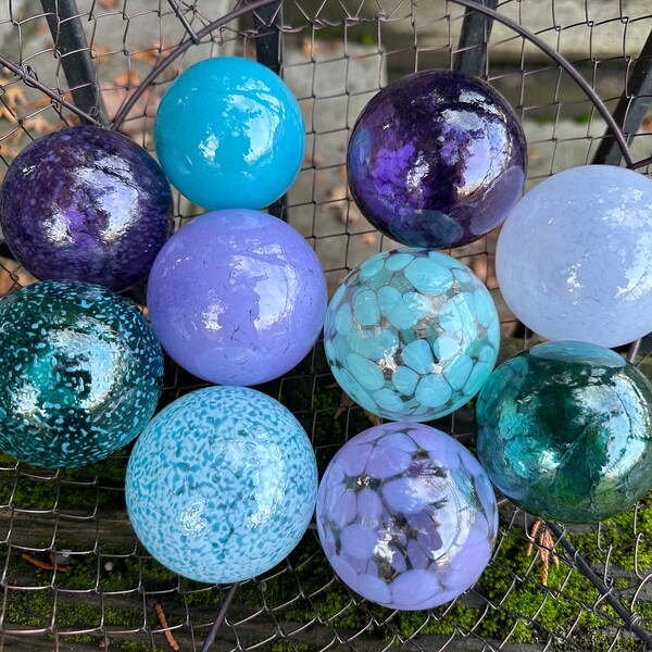 Hanging Glass Balls Etsy