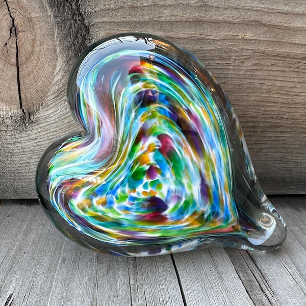 Handmade Paperweight Heart 3
