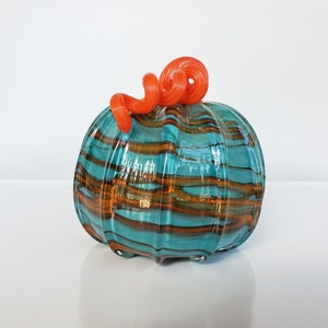 Wacky Wrap Glass Pumpkin 5.5 Decorative Contrast image 4