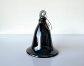 Secret Sale - Smoke Gray Glass Witch Hat Ornament: 3.5" Halloween Decoration - Avalon Glassworks