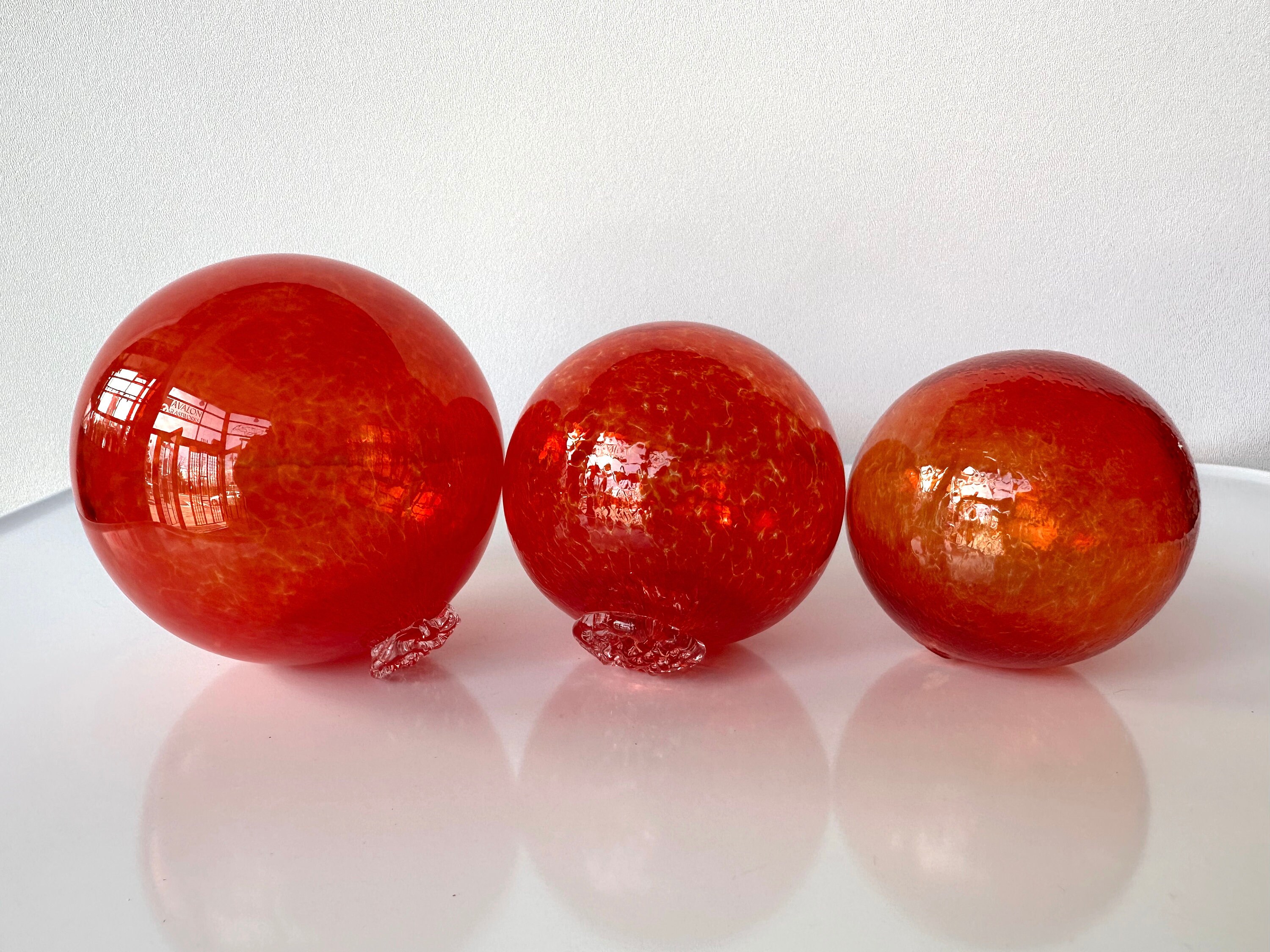 Japanese Glass Fishing Floats Ball - 3 Inch Multi-Colored (6