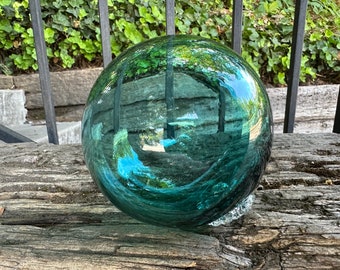 Japanese Fishing Float Reproduction Glass Ball 4.25 Hand Blown