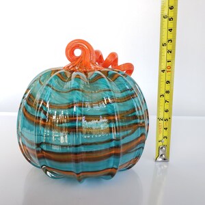 Wacky Wrap Glass Pumpkin 5.5 Decorative Contrast image 9