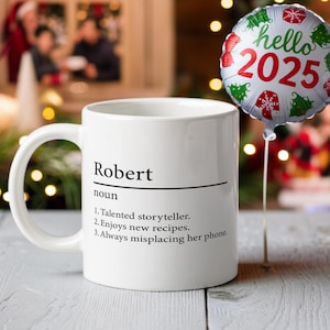 Custom Coffee Mug, Personalized Coffee Mug, Custom Name Mug, Personalized Gift, Hot Cocoa Mug, Coffee Lover Gift, Christmas Gift, Funny Mug