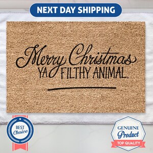 Filthy Animal Doormat, Christmas Season,  Home Decor, Christmas Decor, Xmas Decor, Christmas Gift, Merry Christmas, Unique Gift, Outdoor Mat
