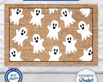 Ghosts Halloween Doormat, Halloween Doormat, Halloween Porch Decor, Fall Decor, Welcome Doormat, Ghost Doormat, Front Door Decor, Home Gift