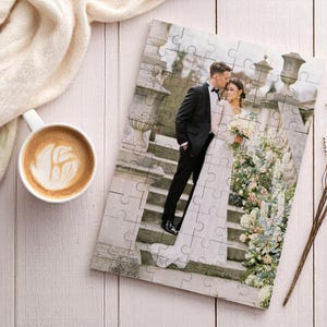 Custom Wedding Puzzle Photo, Puzzle from Photo, Puzzle Picture, Heart Puzzle, Custom Gift, Jigsaw Puzzle, Unique Gift, Couple Photo Gift
