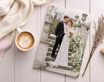 Custom Wedding Puzzle Photo, Puzzle from Photo, Puzzle Picture, Heart Puzzle, Custom Gift, Jigsaw Puzzle, Unique Gift, Couple Photo Gift