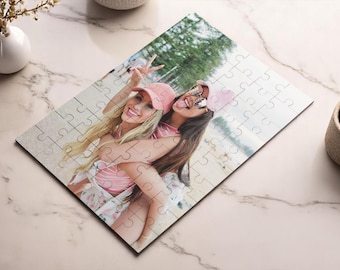 Custom Puzzle Photo, Puzzle Picture, Heart Puzzle, Custom Gift, Jigsaw Puzzle, Unique Gift, Couple Photo Gift, Best Friend Gift, Home Decor