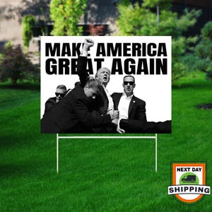 Make America Great Again Yard Sign, Trump Yard Sign, Donald Trump, Yard Signs, Outdoor Sign, Yard Sign, Vote Yard Sign, Republican Sign