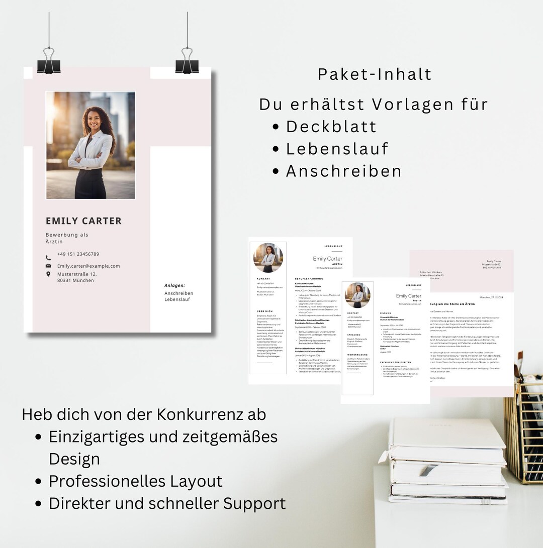 Professional Application & Resume Template | Modern, Creative ...
