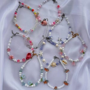 Ankle Bracelets, Colorful Beaded Anklets, Adjustable Summer Foot Bracelet, Handmade Bohemian Ankle Jewelry for Women, Beaded Ankle Bracelets