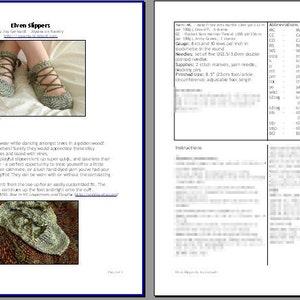 Elven Slippers PDF knitting pattern image 2