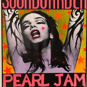 Soundgarden Pearl Jam the Unicorn the Lady, Concert Poster - Etsy