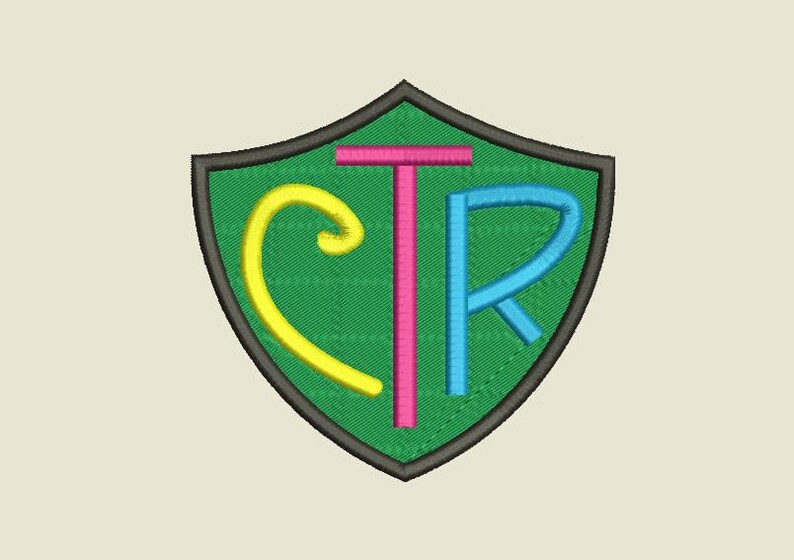 CTR Shield Machine Design Primary Sign Lds Symbol (Instant Download) - Etsy