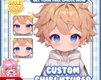 Custom Chibi VTuber Model Commission | Anime VTuber Avatar for Streaming