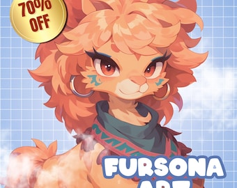 Illustration d'art à fourrure personnalisée, Commission Fursona, dessins Anthro, photo de profil