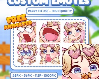 Custom Twitch Emotes | Animated Emotes | Twitch Emote for streamer | YCH | Animal Emotes | Chibi Style | Kick Emotes | Discord Emotes