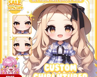 Custom Chibi VTuber Model Commission | Anime VTuber Avatar for Streaming