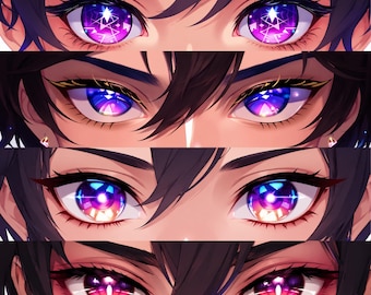 Banner personalizado para Twitch | Banner de olho | Banner para Twitch | Design de banner | Alta resolução | Twitter | YouTube | Discord | Ilustração de anime