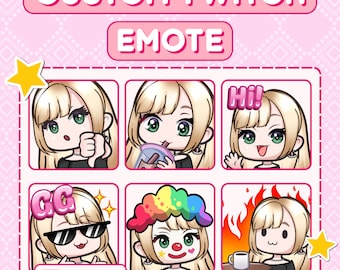 Custom Twitch Emotes | Anime Emoji Pack for Streamers