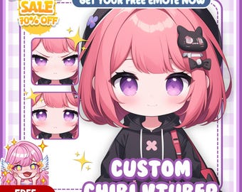 Custom Chibi VTuber Model Commission | Anime VTuber Avatar for Streaming