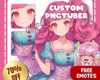 Talking + Blinking Package | Custom PNGTUBER | Pngtuber Commission |Pngtuber Model | Pngtuber Design | Pngtuber Commission | PngTuber Avatar