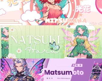 Custom Twitch Banner | Twitch Header | Profile Banner | Streamer Graphics | VTuber Banner Commission